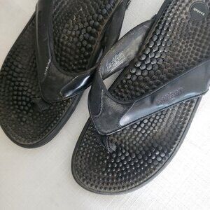 Kenkoh Black Sandals Womens Size 9 Black LE-250